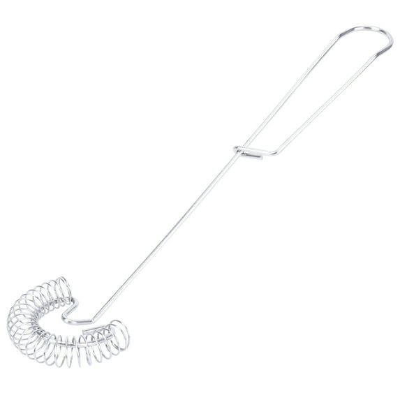 WM25 2 Pieces Whisk Egg Small Whisk Whipper Stainless Steel Egg Whisk Flat Spring Coil Whisk