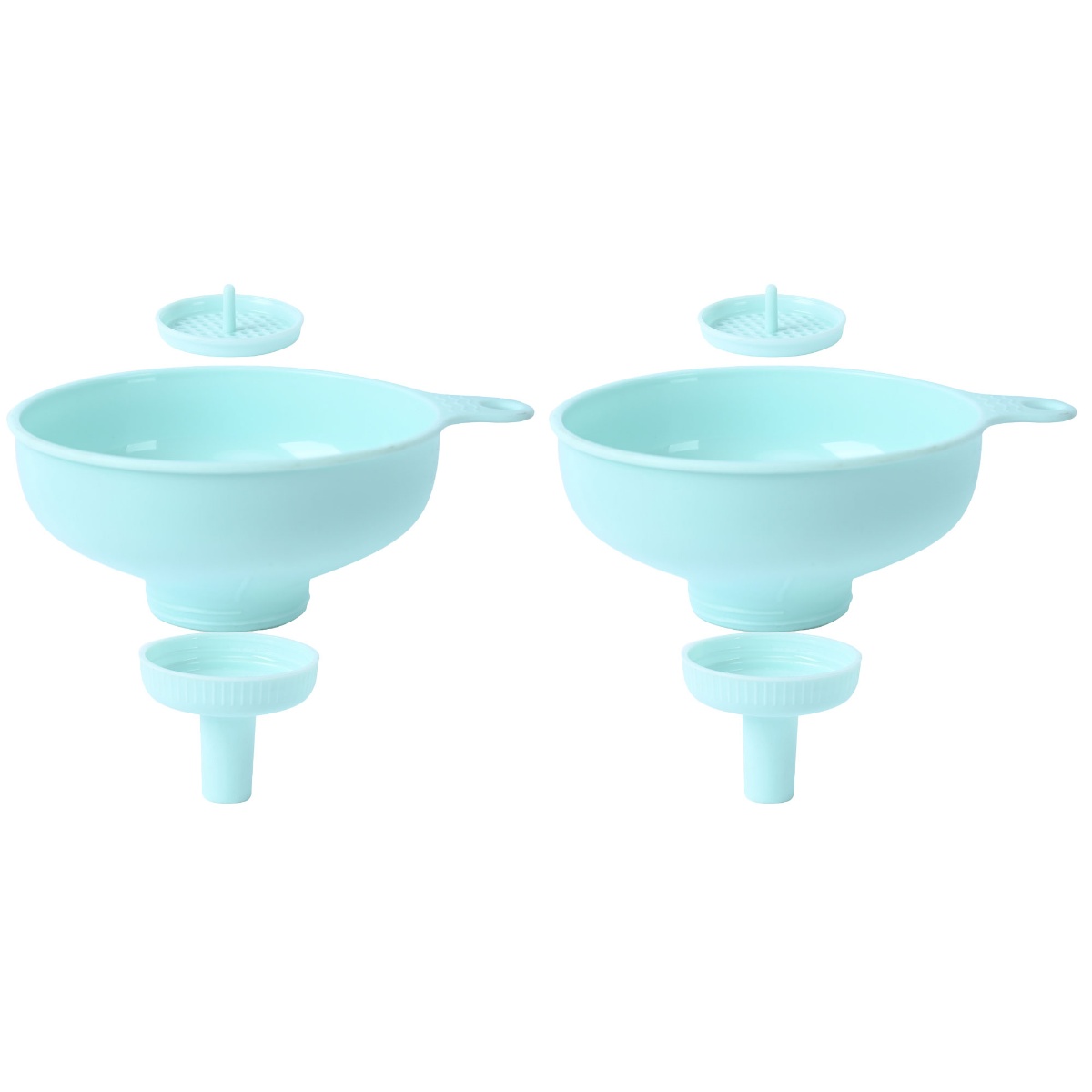 2 Pieces Wide Mouth Funnel Plastic for Kitchen Gadget Tool Large