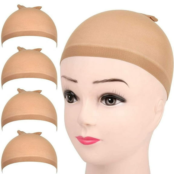 2 Pieces Wig Caps For Wigs 2PCS/Set Wig Cap Invisible Hair Net Elastic Wig Cap HD Even Size Wig Cap Bulk