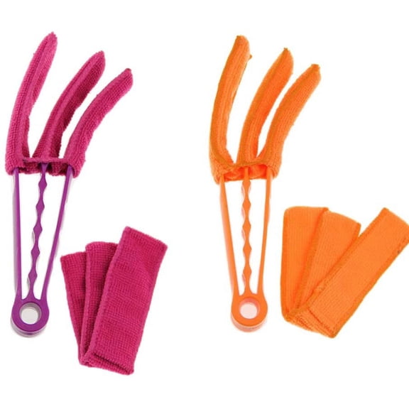2 Pieces Window Blind Cleaner Tools, Microfiber Blind Duster Window Brush