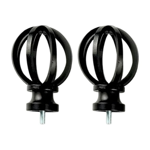 2 Pieces Window Curtain Rod Finial Ends, 5/8 inch Vintage Decoration Accessories for Office