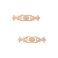 thumbnail image 1 of 2 Pieces Window Frame Decor Centerpieces Wood Carving, 1 of 8
