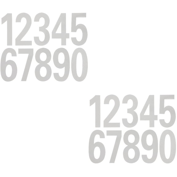 2 Pieces Wire Outlet Digital Stickers PET Number Residue-free Decals