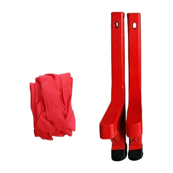 2 Pieces Wood Walking Stilts Balance Coordination Folk Dance Props Non Slip Design for Festival Celebrations