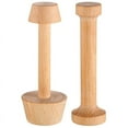 thumbnail image 1 of 2 Pieces Wooden Tart Tamper Set Tart Pan Wooden Pastry Tools, 1 of 6
