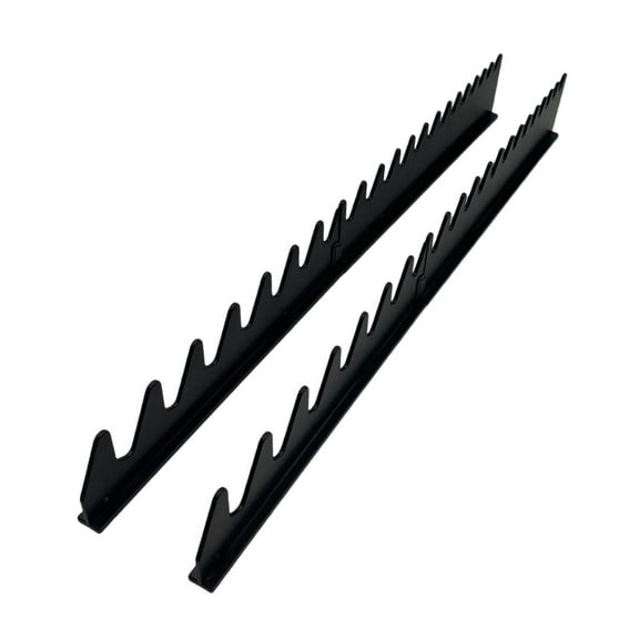 2 Pieces Wrench Storage Rack Tool Organizer Wrench Holder Magnetic Rail Design for Home Tool Drawer Storage