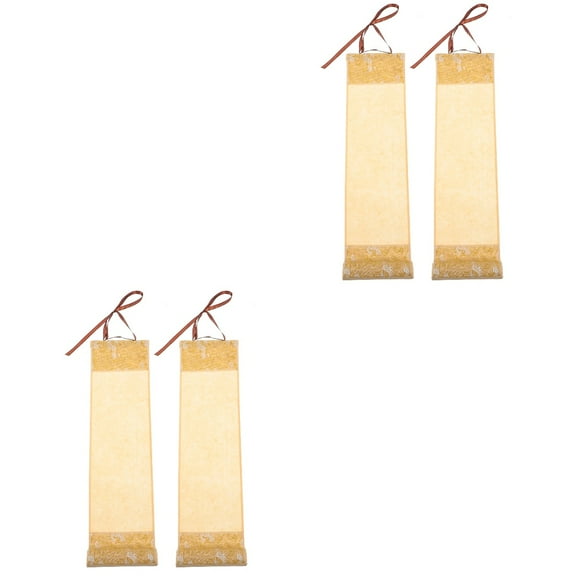 2 Pieces Writing Scroll Invitation Calligraphy Blank