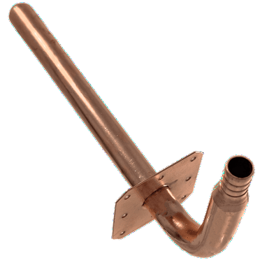 2 Pieces XFITTING 1/2" Pex Stub Out Elbow with Flange, 4" x 8"