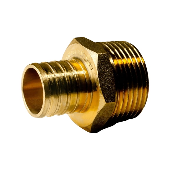 2 Pieces XFITTING 1" Pex x 1" Male NPT Adapter, 24-4-3=2X
