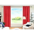 thumbnail image 1 of 2- Pieces drapes Red color blackout panel lined rod pocket 100% privacy window curtain treatment 84" Long each panel R64, 1 of 3