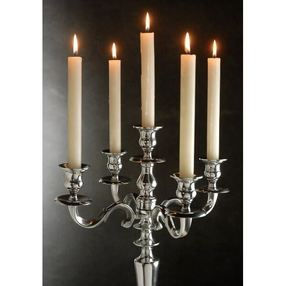 2 Pieces of 24 inches Tall Silver Candelabra 5 Candle