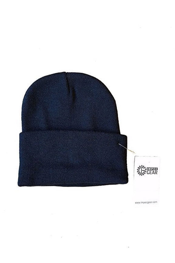 2 Pieces of Adult Men Women Classic Warm Winter Stretchable Beanie 12" Knit Cap Ski headgear Beanie (2 FOR PRICE OF 1)