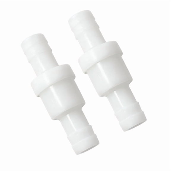 2 Pieces of Plastic Elbow One Way Check Valves, Straight Push Fit Anti Backflow Fittings for Household and Industrial Fluid Circulation