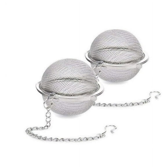 2 Pieces of Stainless Steel Tea Balls, Mesh Tea Infuser Filter