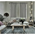 thumbnail image 1 of 2 Pieces semi sheer charcoal color faux silk see thru curtain textured panels window treatment with rod pocket privacy light filtering drapes for any room home décor, 1 of 3