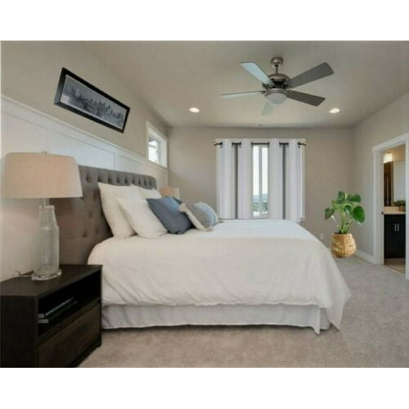 2 Pieces white window curtain thermal panels blackout with grommets silky soft texture unlined heavy thick for any room décor K54