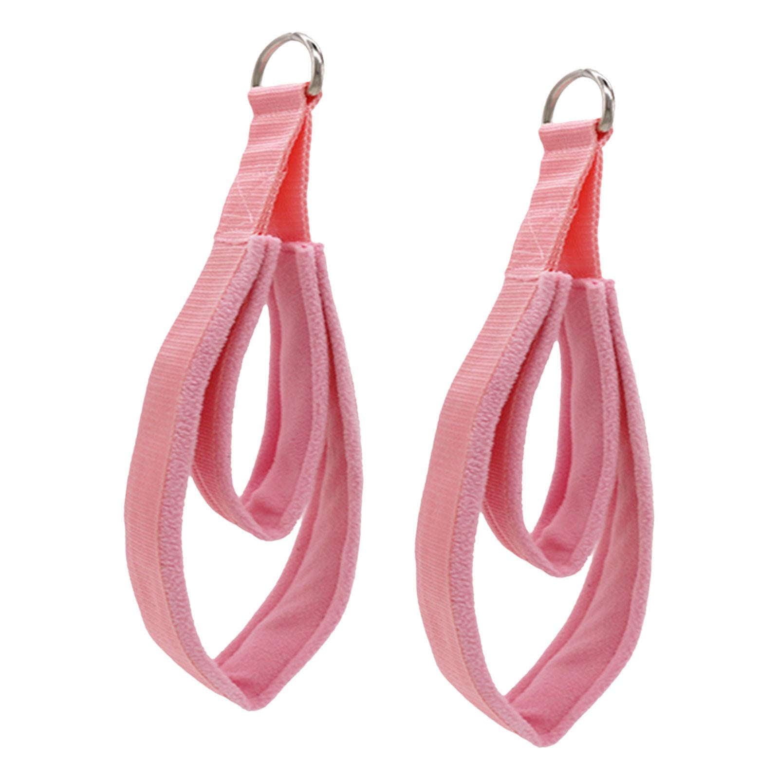 2 Pilates Straps for Reformer Comfortable Grip Workout Unisex D Rings Straps Pink Walmart Business Supplies
