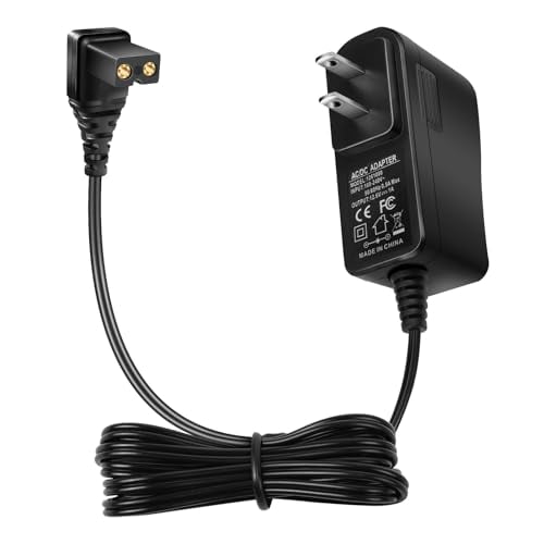 2-Pin 12.6V Pool Vacuum Charger Power Adapter, Replacement AC DC Charging Cord for Cordless Robotic Pool Cleaner, 1.0A Wall Plug Supply with LED Indicator Light