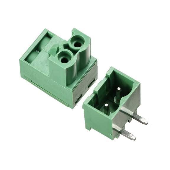 2-Pin 5.08mm Pitch Right Angle PCB Screw Terminal Block Connector 20Sets
