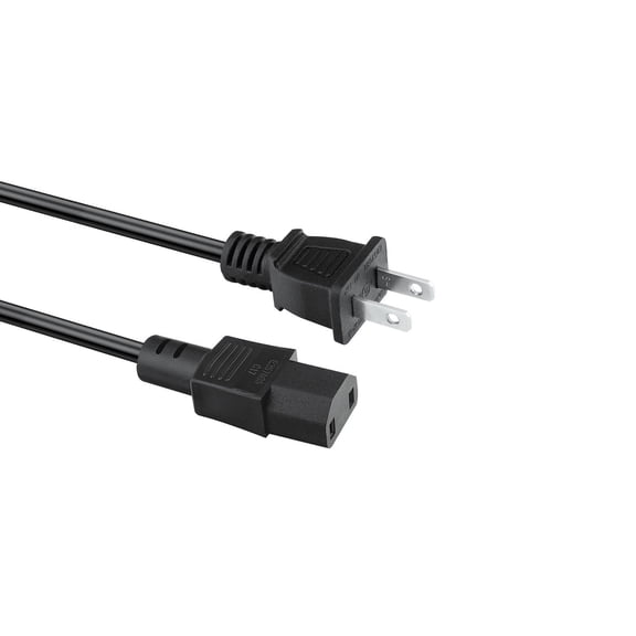 2-Pin AC Power Cord Cable Plug Compatible with Volex VAC17S Radio CD Player Boombox Dock