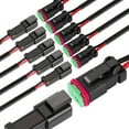thumbnail image 1 of 2 Pin DT Connector Waterproof Automotive Electrical Connector 16 AWG Male and Female Wire Connectors for Car Truck Boat, 1 of 8