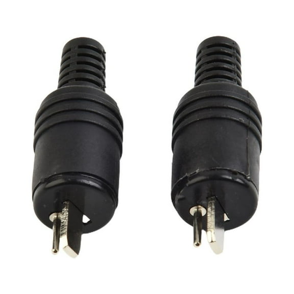2 Pin Din Hi-Fi Speaker Plug Cable Audio Connector - Screw Connections Male