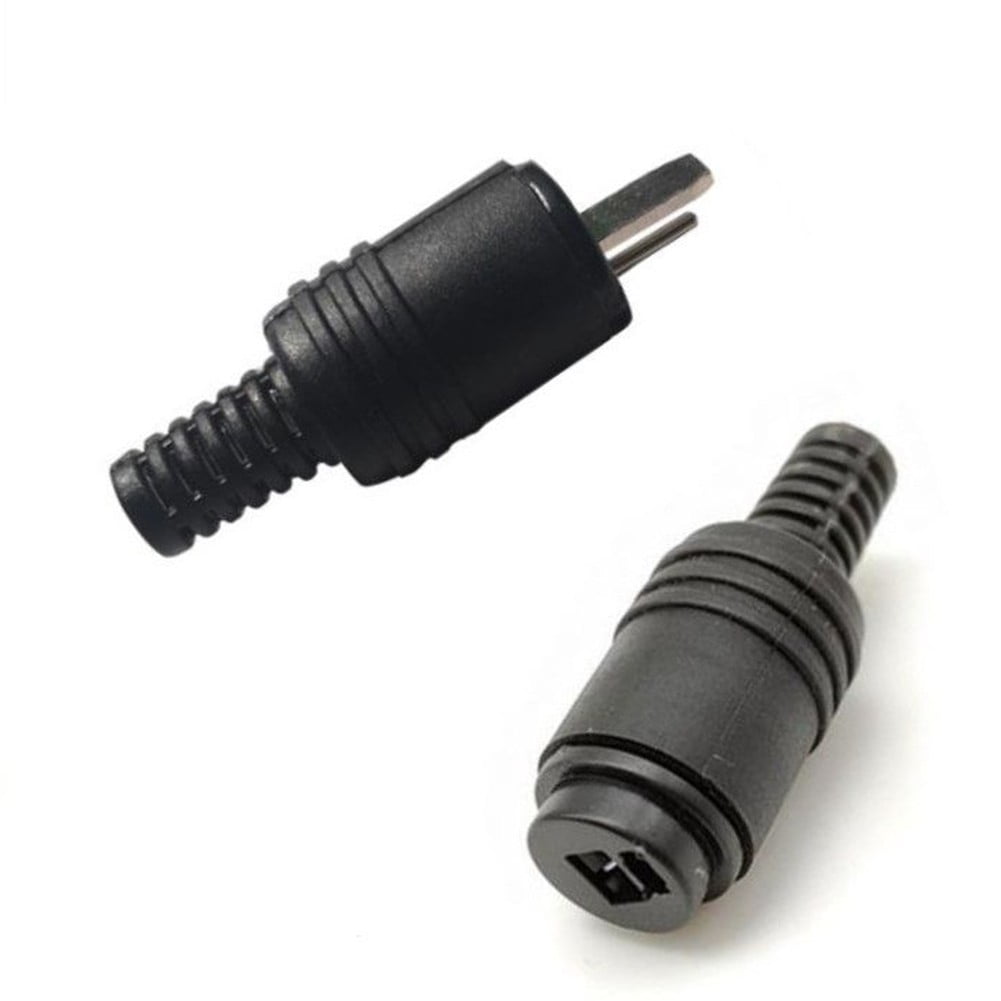 2 Pin Din Hi-Fi Speaker Plug Cable Audio Connector - Screw Connections ...