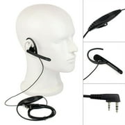 2-Pin Ear Bar Earpiece Mic PTT Headset for Kenwood\/ For BAOFENG Radio