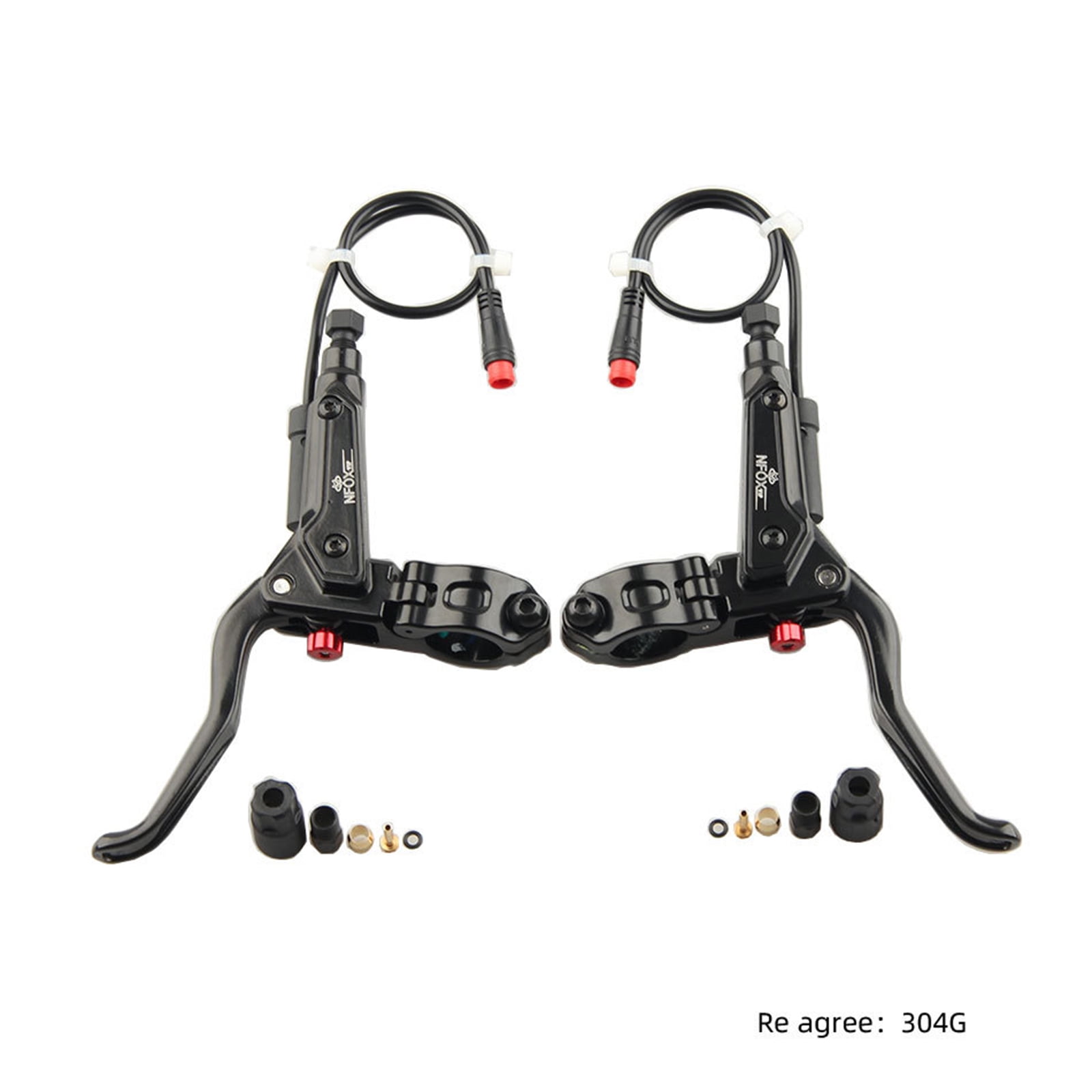 2 Pin Electric Bike Oil Brake Levers Power Close Brake Handle Electric Bike Brake Handle Electric Bicycles Accessories