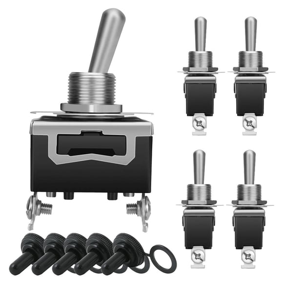 2 Pin Heavy Duty 15A 250V ON/OFF Rocker Toggle Waterproof Boat