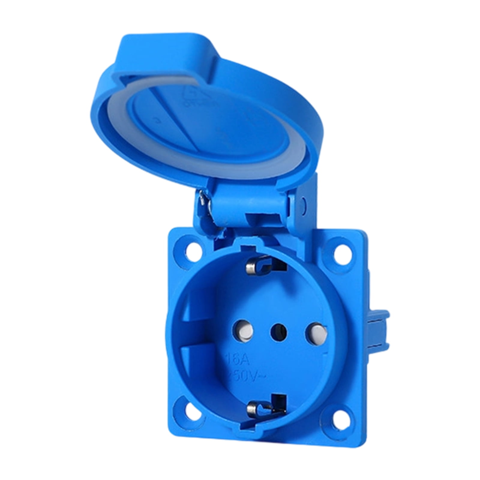 Embedded Outlet 2 Pin Industrial Power Outlet Waterproof Dustproof Power Connector ...