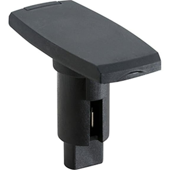 2 Pin LightArmor Plug-In Base, Black - Rectangle
