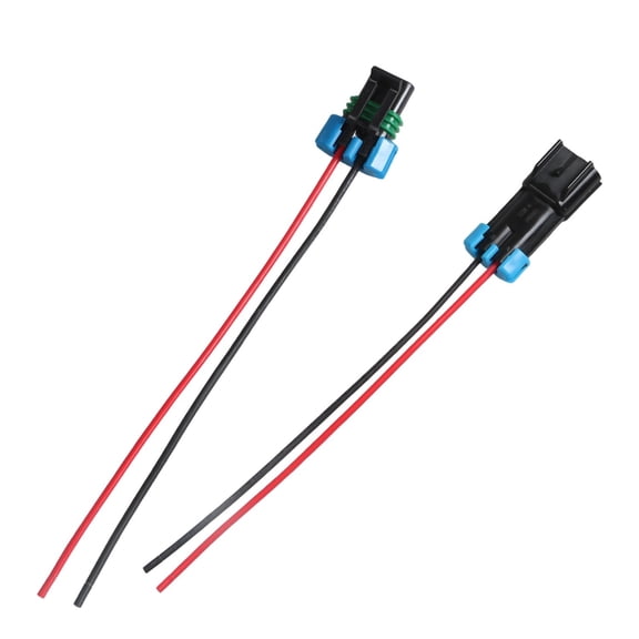 2-Pin Male & Female Connector Multi-Purpose Pigtail 14 AWG 7.8" Wiring