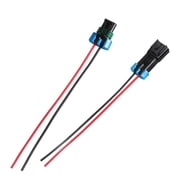 2-Pin Male & Female Connector Multi-Purpose Pigtail 14 AWG 7.8" Wiring