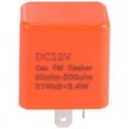 thumbnail image 1 of 2 Pin Motorcycle Speed Adjustable LED Turn Signal Indicator Flasher Relay 12V, 1 of 5
