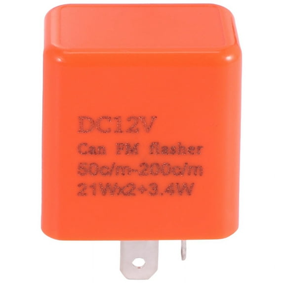 2 Pin Motorcycle Speed Adjustable LED Turn Signal Indicator Flasher Relay 12V