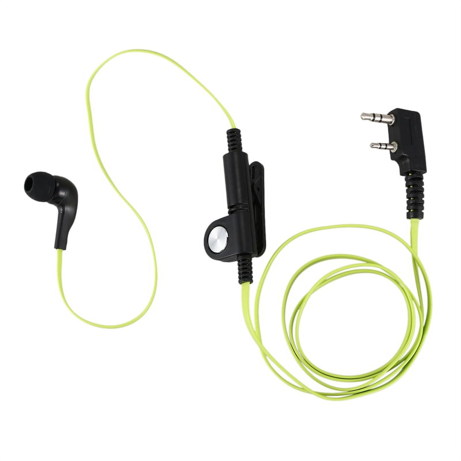 2 Pin Noodle Style Earbud Headphone K Plug Earpiece Headset For Uv5R