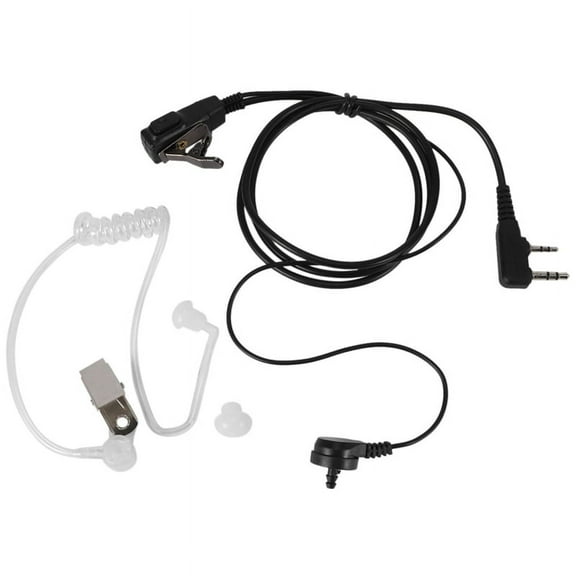 2 Pin PTT MIC Headset Covert Acoustic Tube In-ear Earpiece For UV-5R -888S CB Radio Accessories 5649