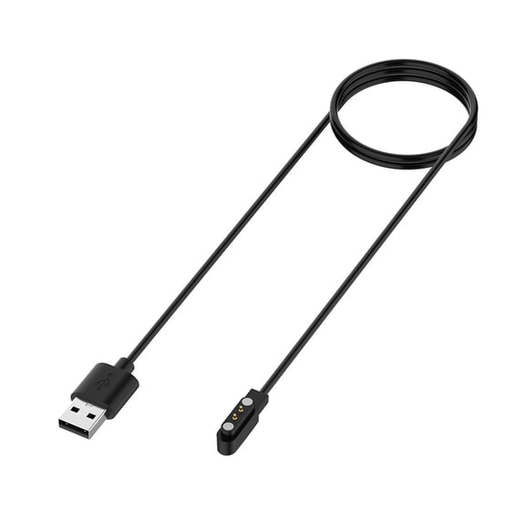 2 Pin USB Fast Charging Cable Cord Wire with Attachment Secure Connection Portable Suitable for Smartwatch