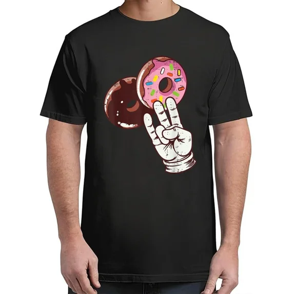 2 Pink Donut Funny Inappropriate Vintage Adult S-4XL T-Shirt