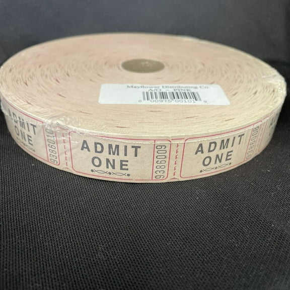 Single Ticket Roll 2000 Tickets Pink [101-P]