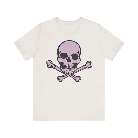 2-Pink Skull Graphic Design Tee, Skull Shirt, Vintage Tees, Art Design T-Shirt, Vintage Graphic Tee, Art Shirts with Skulls