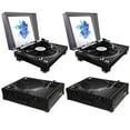 thumbnail image 1 of (2) Pioneer PLX-500 High-torque Direct Drive Turntables (black) with ProX Black Turntable Cases Package, 1 of 9