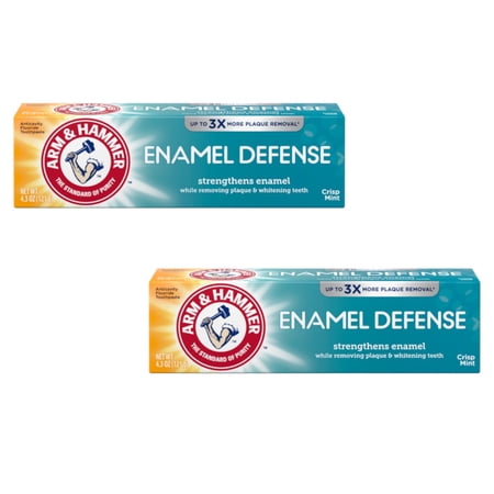 Enamel Defense Toothpaste 4.3oz Tube, Crisp Mint, Fluoride