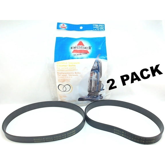 2 Pk, Bissell Vacuum Belts, Style 7 9 10 12 14 16 2-Pk 32074