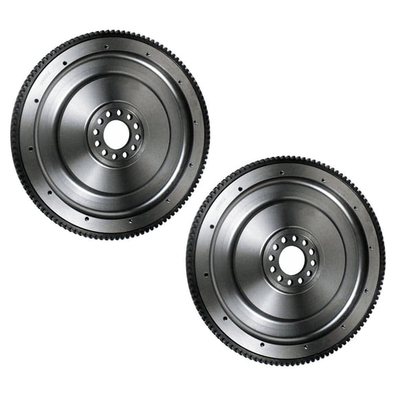 2 Pk Clutch Flywheel - Flat 12 Bolt Flywheel 15 Inch Dia. 15 Clutch Ring Gear 118 Teeth Pilot Bearing 306 Replace 23514177 168203 755FW107 FW2009 A23514177 AK23514177 DDE23514177 GM23514177