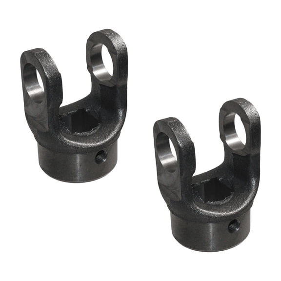 2 Pk DL-EY-1000 Heavy Duty Differential End Yoke - Steel, Square - Replaces 10-4-12, Neapco OE Series 10-0412, Spicer 100412, Navistar 1662282C, 1662282C1