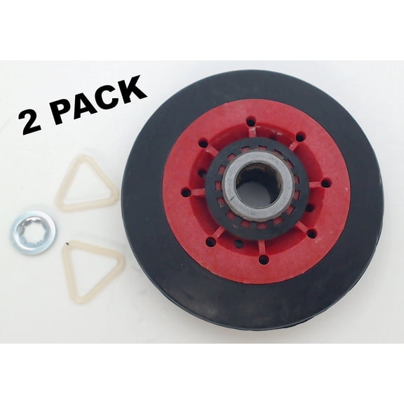 2 Pk, Dryer Drum Support Roller for Whirlpool, AP6019303, WPW10314173