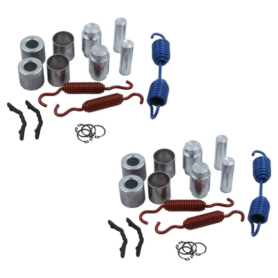 2 Pk External Drum Brake Hardware Kit - 12.25" Brake Drum Diameter & 7.25" Width of Brake Shoe Replaces KIT-8004 08-1093 100.4670.10 383484 450E-3484 CQ67395 E3484 HK44XLS KIT8004 R508004