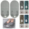 thumbnail image 1 of 2 Pk Foot Scrubber Bath Mat Pumice Stone Shower Rug Non Slip Tub Massage 16"X31", 1 of 6